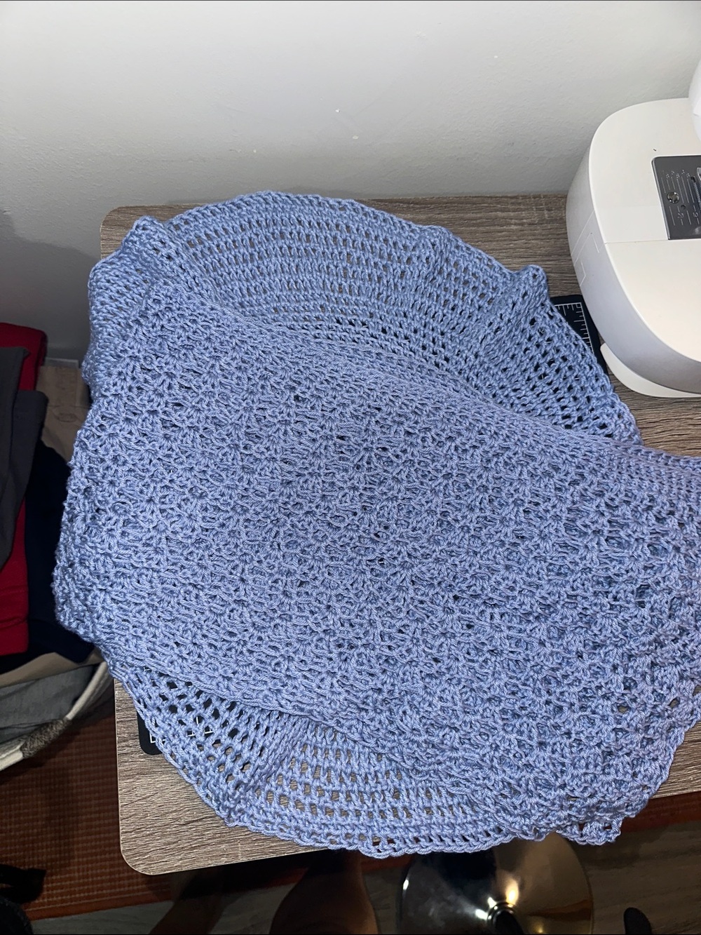 100% cotton crochet doily bundle- set of two